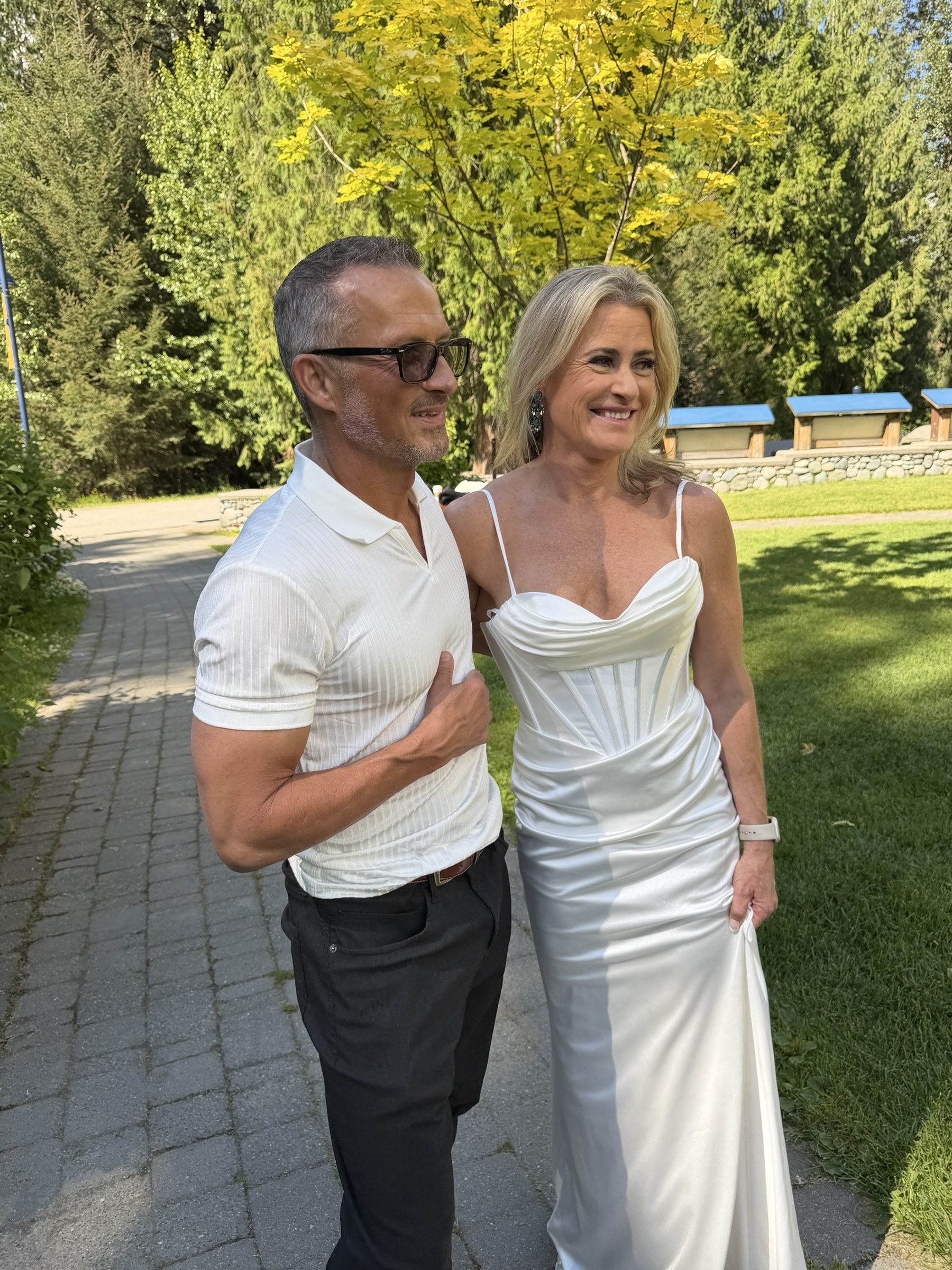 Deb and Daryl sharing a ceremony moment